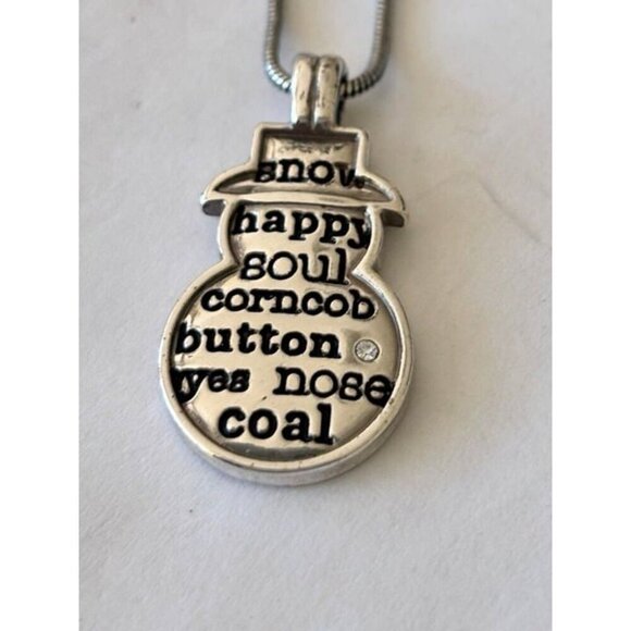 Brighton silver plated B jolly snowman frosty pendant necklace and Cuff Bracelet - Picture 11 of 12